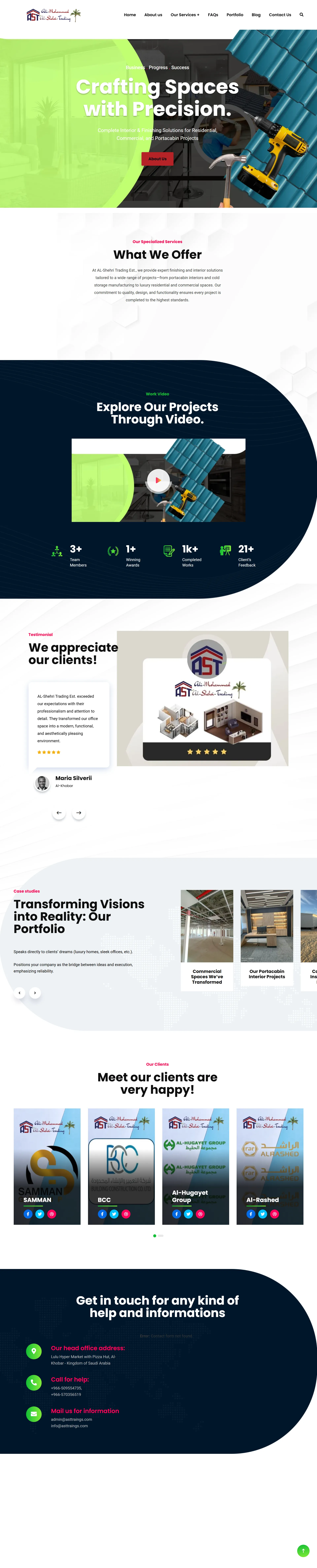 Ast Tradings Business Website